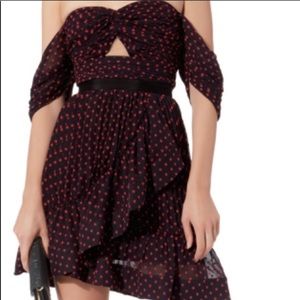 Self Portrait off shoulder mini dress